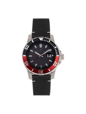 NWT Nautis Dive Pro 200 Quartz Black Dial Men's Watch